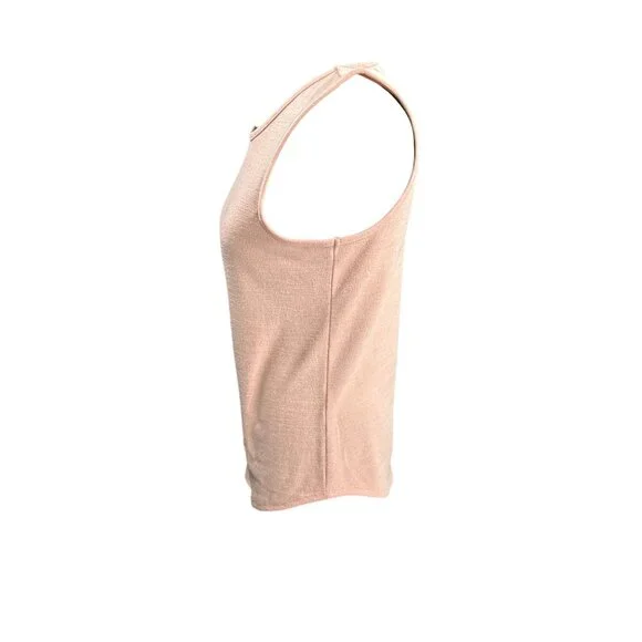 Banana Republic Womens Sleeveless Tank Top Blush Pink Polyester Blend Size S - Picture 2 of 8